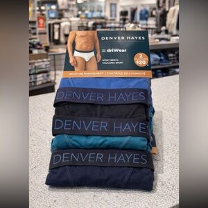 Denver Hayes NWT  Set of Two Men's Briefs Blue size XL.